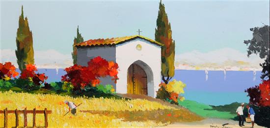 § Cecil Rochfort DOyly John (1906-1993) The Chapel 14.25 x 28in.